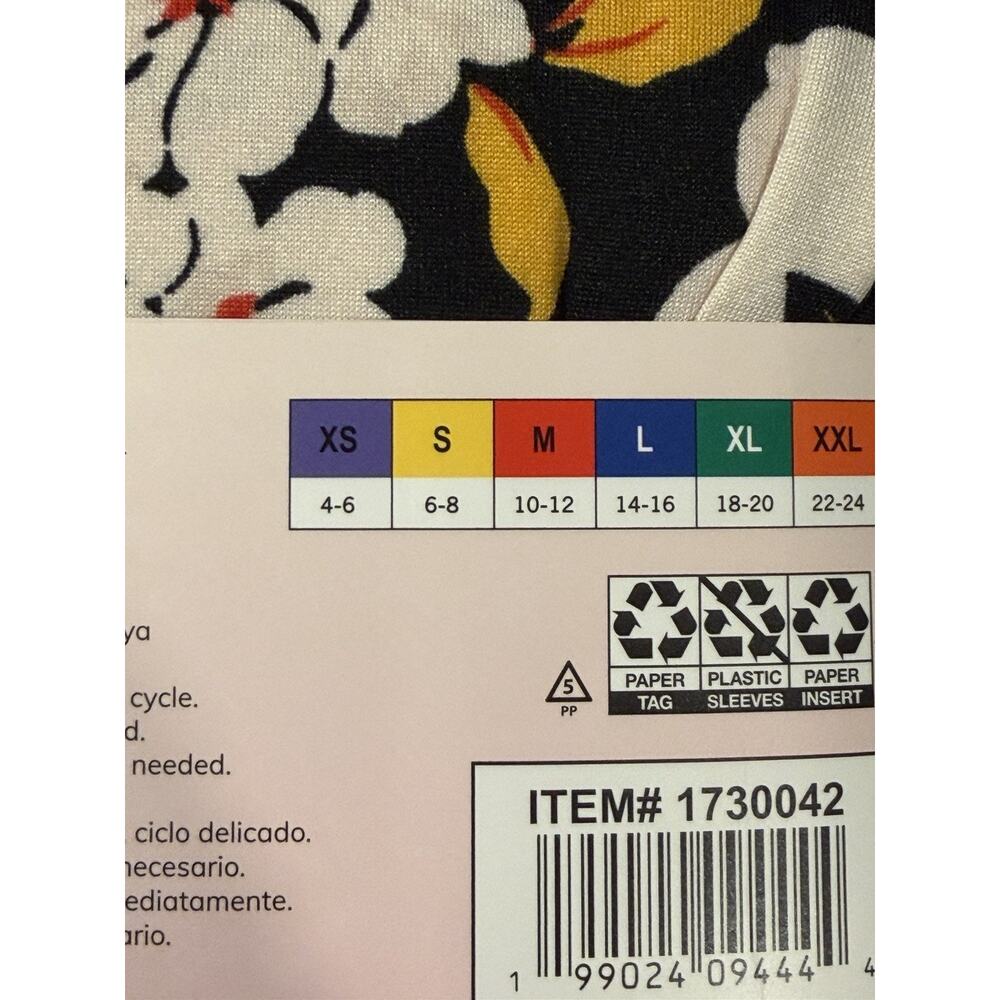 ROOM SERVICE Pajama Set Size XXL- Black- Floral- Shawl Collar- New - Picture 4 of 5